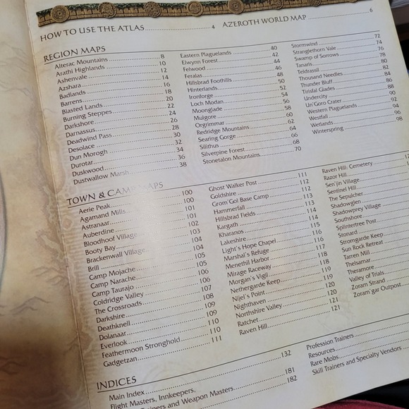 World of Warcraft Atlas 2006 BradyGAMES Publishing Hardcover Game Guide Book - Picture 5 of 8